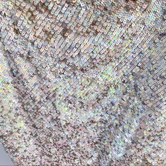 AllSaints silver sequin dress, UK 10/ US 6 - Picture 9 of 11